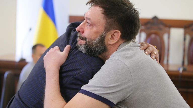 Руководитель портала РИА Новости Украина Кирилл Вышинский на заседании апелляционного суда Киева. 28 августа 2019
Руководитель портала РИА Новости Украина Кирилл Вышинский на заседании апелляционного суда Киева. 28 августа 2019