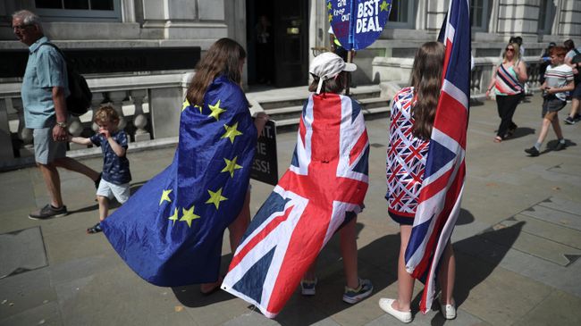 Акция противников Brexit в центре Лондона Акция противников Brexit в центре Лондона