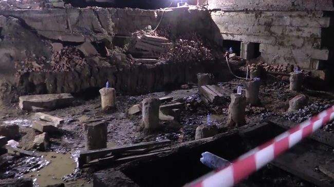 Завершение аварийно-спасательных работ на месте обрушения стены в Новосибирске 