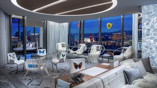 Гостиничный номер Эмпатия гостиницы Palms Casino Resort, Лас-Вегас Гостиничный номер Эмпатия гостиницы Palms Casino Resort, Лас-Вегас
