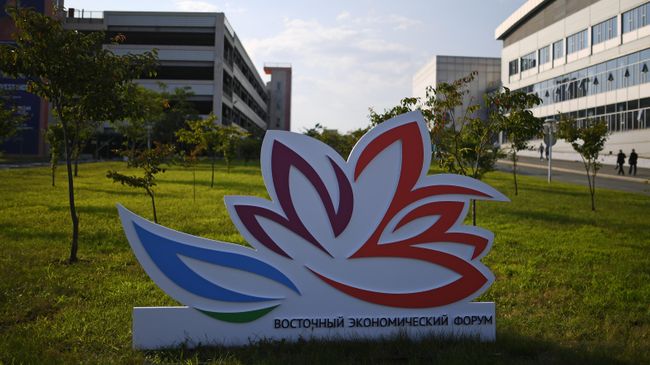 Территория кампуса ДВФУ на острове Русский в преддверии Восточного экономического форума