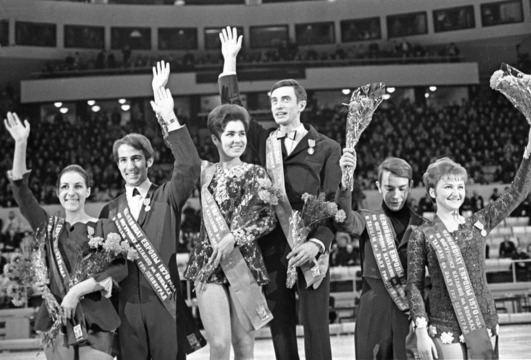 Людмила Пахомова и Александр Горшков победили на чемпионате Европы в 1970 году Людмила Пахомова и Александр Горшков победили на чемпионате Европы в 1970 году