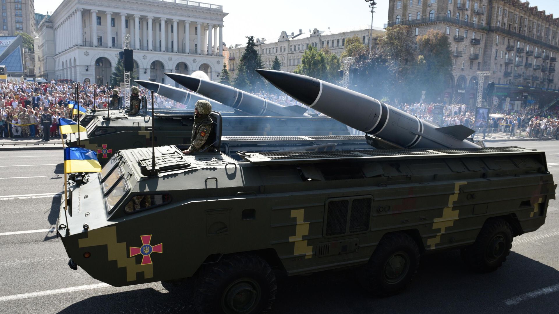 Точки-У в Киеве на военном параде ко Дню независимости Украины Точки-У в Киеве на военном параде ко Дню независимости Украины - РИА Новости, 1920, 17.03.2022