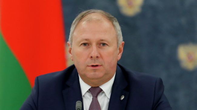 Премьер-министр Белоруссии Сергей Румас во время заявления для прессы по итогам российско-белорусских переговоров Премьер-министр Белоруссии Сергей Румас во время заявления для прессы по итогам российско-белорусских переговоров