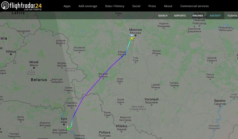 Информация о рейсе Москва - Киев на сайте Flightradar. 7 сентября 2019 Информация о рейсе Москва - Киев на сайте Flightradar. 7 сентября 2019