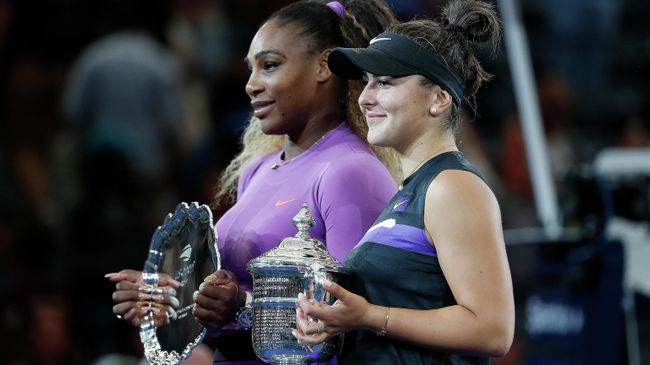 Победительница US Open Бьянка Андрееску и финалистка Серена Уильямс Победительница US Open Бьянка Андрееску и финалистка Серена Уильямс
