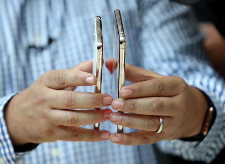 Телефоны iPhone 11 на презентации новинок компании Apple