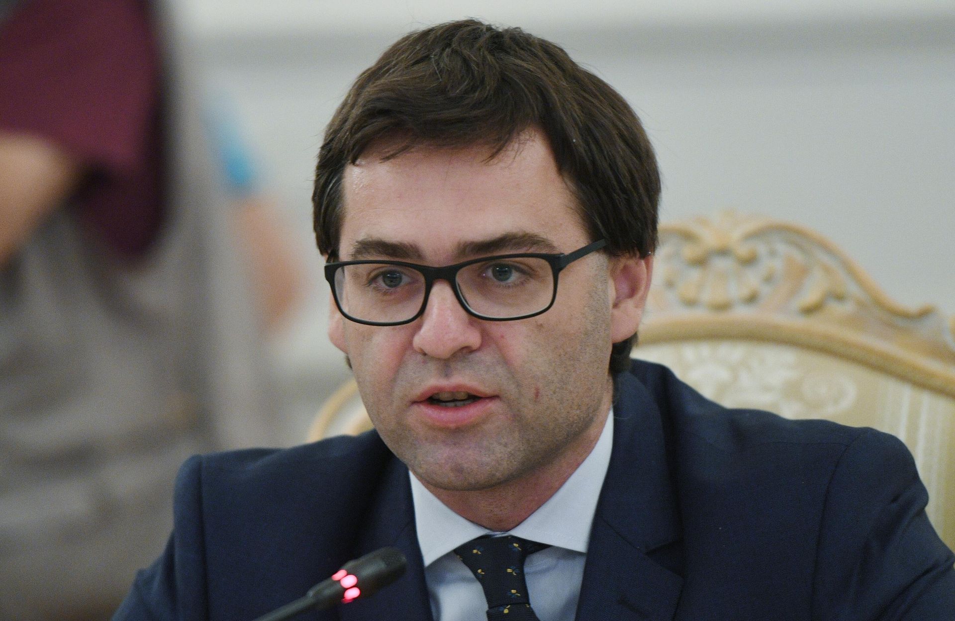 Министр иностранных дел и европейской интеграции Молдавии Николай Попеску во время встречи с министром иностранных дел РФ Сергеем Лавровым Министр иностранных дел и европейской интеграции Молдавии Николай Попеску во время встречи с министром иностранных дел РФ Сергеем Лавровым - РИА Новости, 1920, 29.05.2023