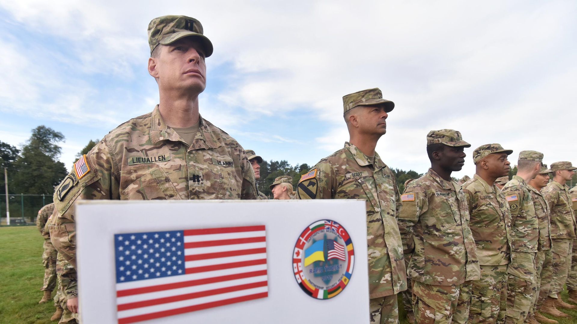 Военнослужащие армии США во время учения Rapid Trident-2019 во Львовской области Военнослужащие армии США во время учения Rapid Trident-2019 во Львовской области - РИА Новости, 1920, 16.04.2021