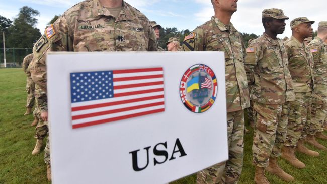 Военнослужащие армии США во время учения Rapid Trident-2019 во Львовской области Военнослужащие армии США во время учения Rapid Trident-2019 во Львовской области