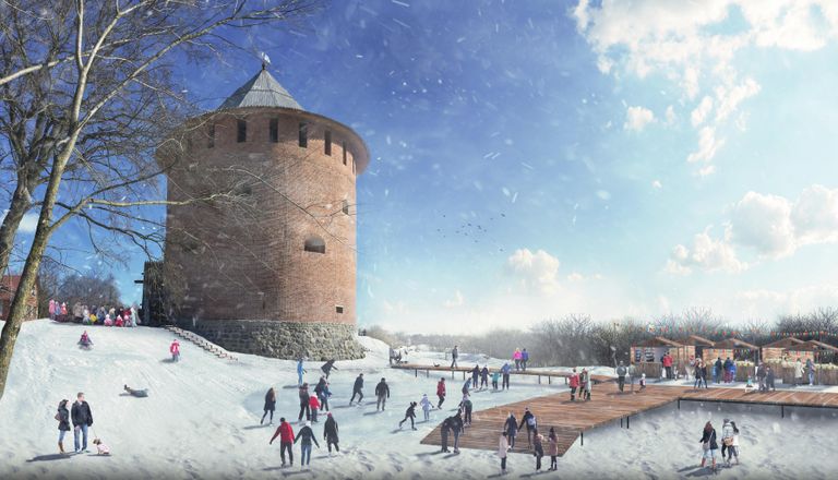 Вал Окольного города в Великом Новгороде Вал Окольного города в Великом Новгороде