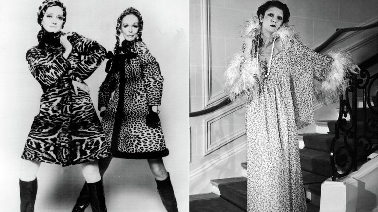 Показ коллекции Christian Dior в Париже. 1969 год. Показ коллекции весна/лето от Christian Dior. 1975 год