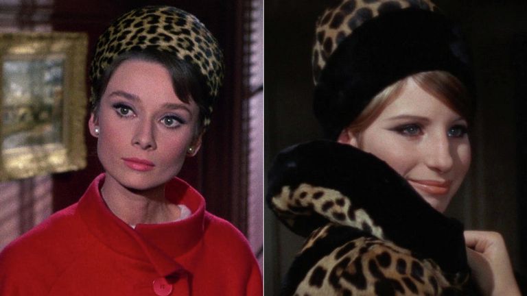 Одри Хепберн в фильме Шарада. 1963 год. Барбра Стрейзанд в фильме Смешная девчонка. 1968 год