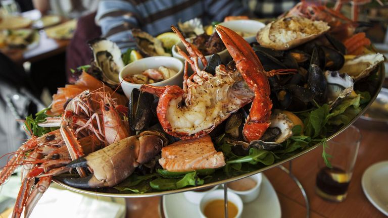 Блюдо из морепродуктов Блюдо из морепродуктов