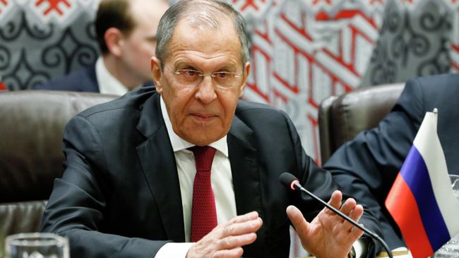 Министр иностранных дел РФ Сергей Лавров в штаб-квартире ООН в Нью-Йорке