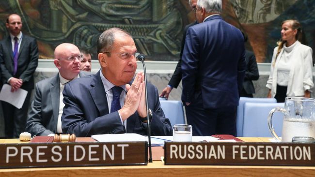 Министр иностранных дел РФ Сергей Лавров на заседании Совета Безопасности ООН Министр иностранных дел РФ Сергей Лавров на заседании Совета Безопасности ООН