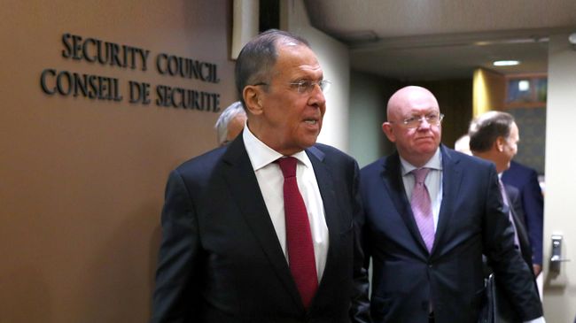Министр иностранных дел РФ Сергей Лавров в штаб-квартире ООН в Нью-Йорке Министр иностранных дел РФ Сергей Лавров в штаб-квартире ООН в Нью-Йорке