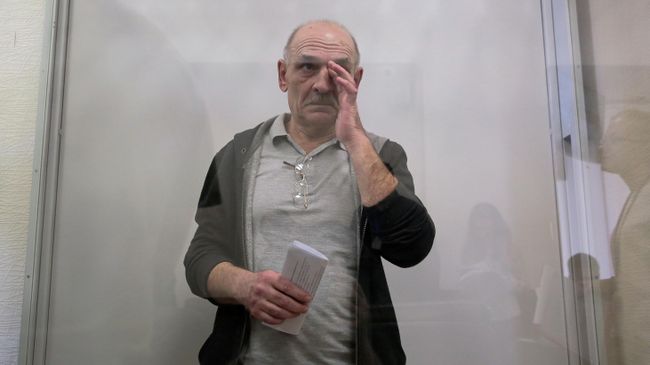 Владимир Цемах во время судебного заседания в Киеве