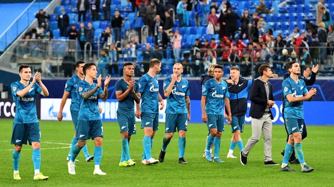Футбол. Лига чемпионов. Матч Зенит - Бенфика