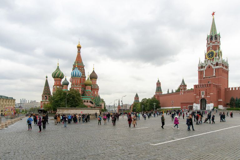 Покровский собор и Лобное место на Красной площади. 2019 год