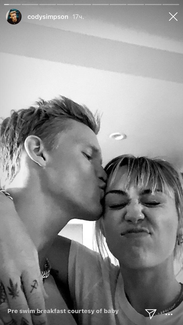 Скриншот сторис Cody Simpson в Instagram