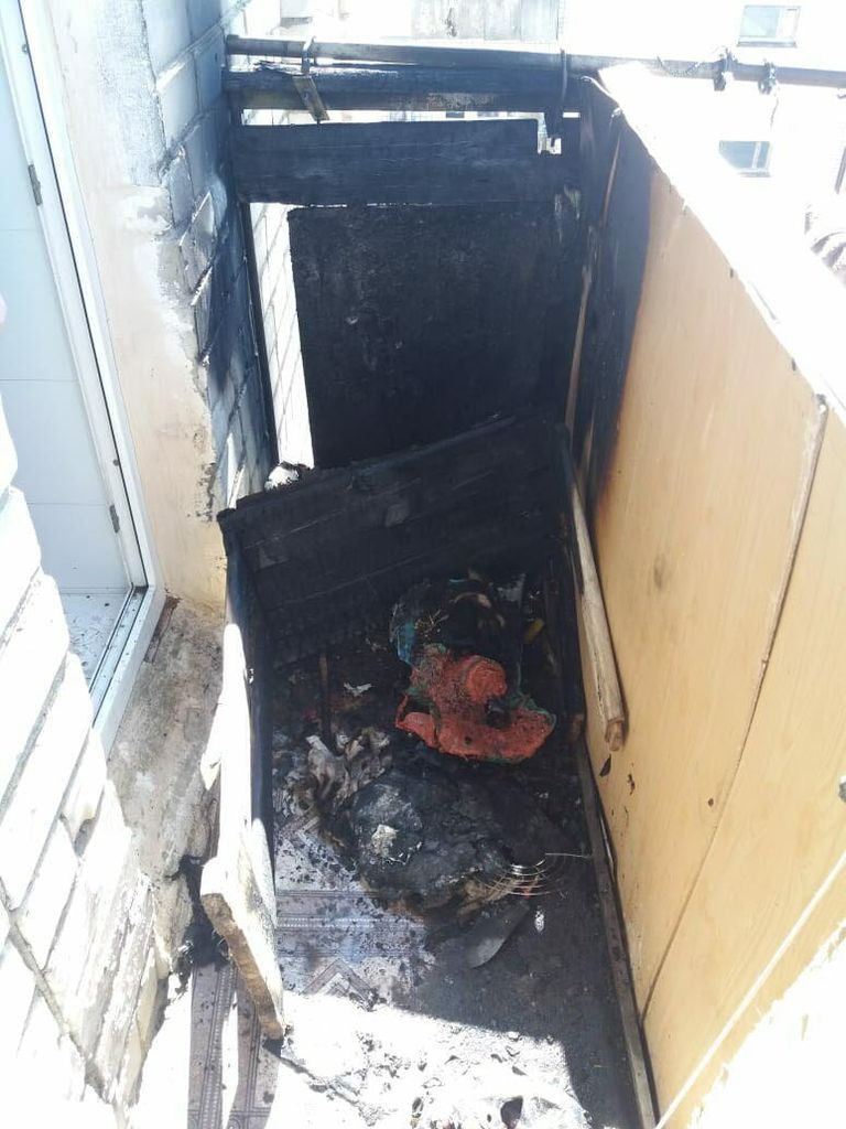 Последствия пожара на балконе квартиры в городе Изобильный Последствия пожара на балконе квартиры в городе Изобильный