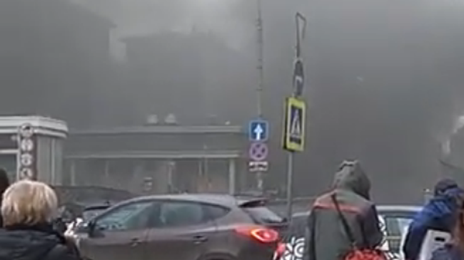 В Москве загорелся автобус в тоннеле В Москве загорелся автобус в тоннеле