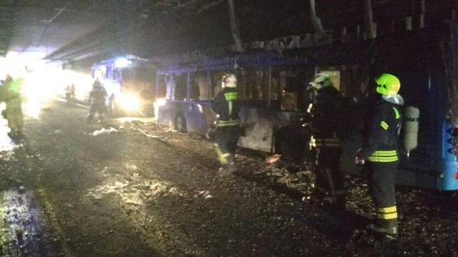 Возгорание автобуса в Алабяно-Балтийском тоннеле. 7 октября 2019 Возгорание автобуса в Алабяно-Балтийском тоннеле. 7 октября 2019