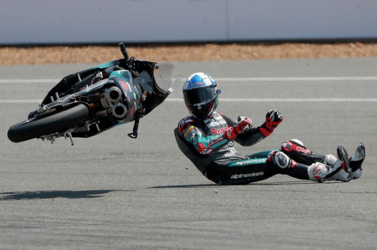 Пилот Petronas Sprinta Racing Джон Макфи во время гонки Гран При Таиланда в категории Moto3