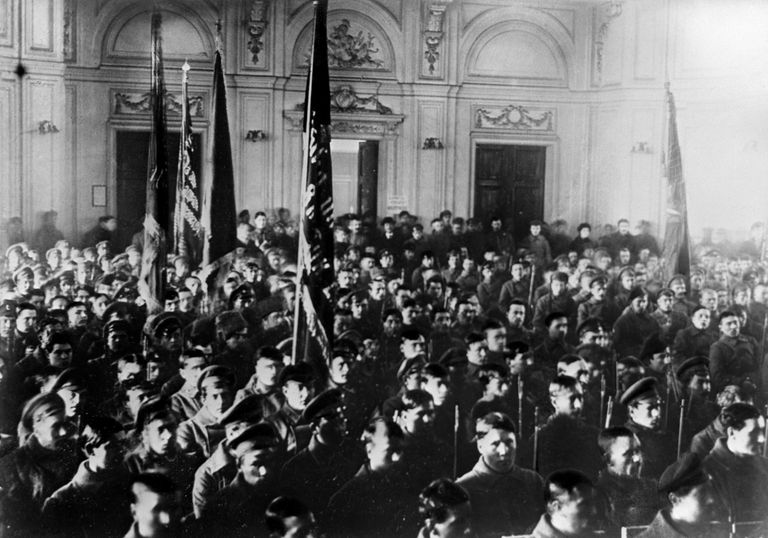 Митинг латышских стрелковых частей в Петрограде. 1917 год