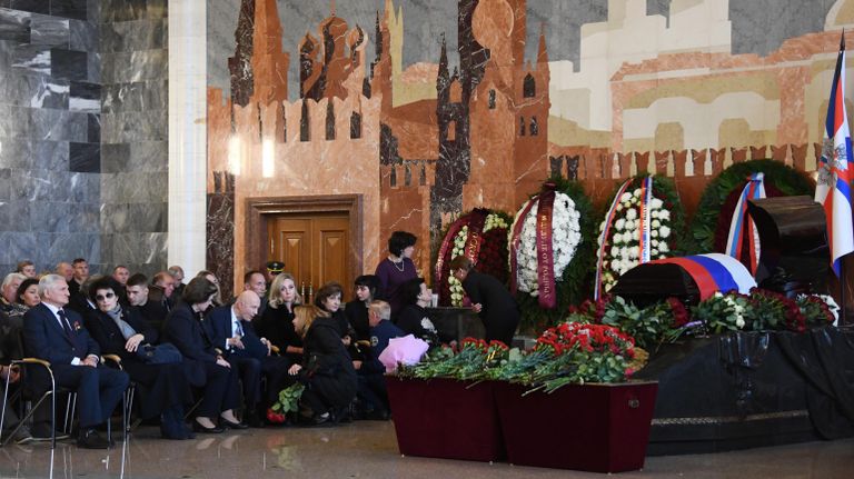 Церемония прощания с летчиком-космонавтом СССР, дважды Героем Советского Союза генерал-майором авиации Алексеем Леоновым Церемония прощания с летчиком-космонавтом СССР, дважды Героем Советского Союза генерал-майором авиации Алексеем Леоновым