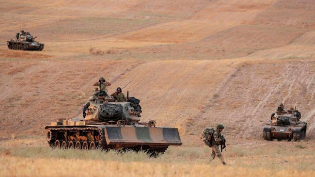 Турецкие войска в районе Манбиджа, Сирия Турецкие войска в районе Манбиджа, Сирия