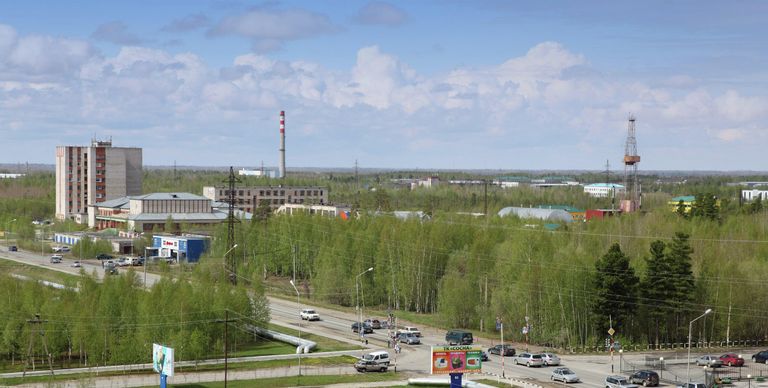 Вид на город Стрежевой Томской области