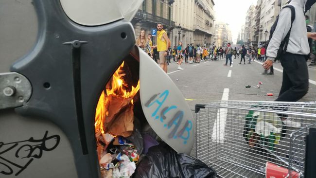 Акция протеста в Барселоне
Акция протеста в Барселоне