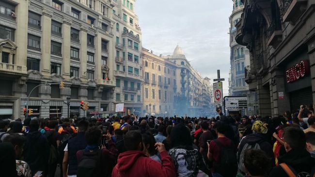 Акция протеста в Барселоне
Акция протеста в Барселоне