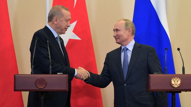 Президент РФ Владимир Путин и президент Турции Реджеп Тайип Эрдоган Президент РФ Владимир Путин и президент Турции Реджеп Тайип Эрдоган