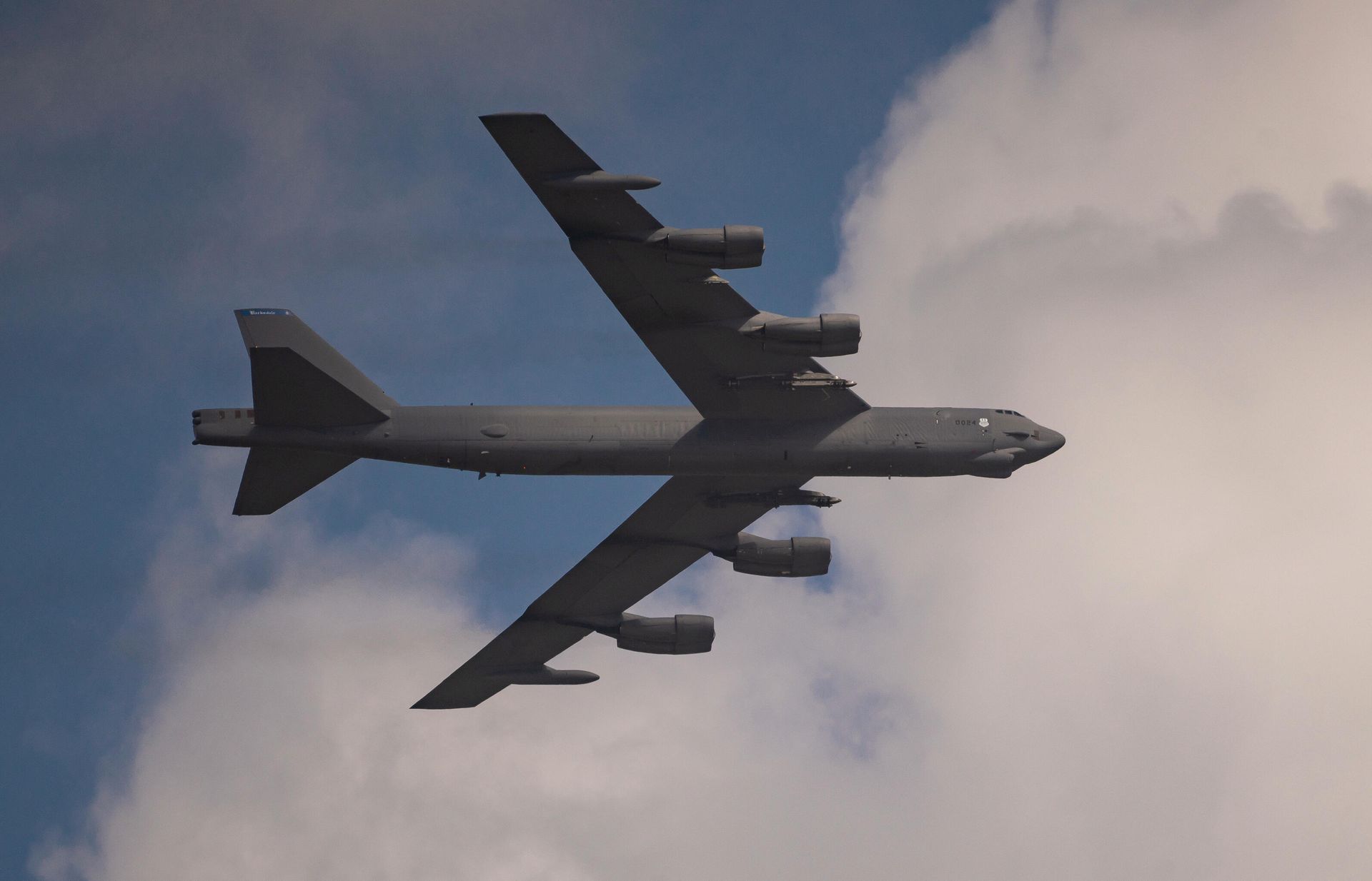 Стратегический бомбардировщик B-52H Stratofortress ВВС США Стратегический бомбардировщик B-52H Stratofortress ВВС США - РИА Новости, 1920, 23.04.2021