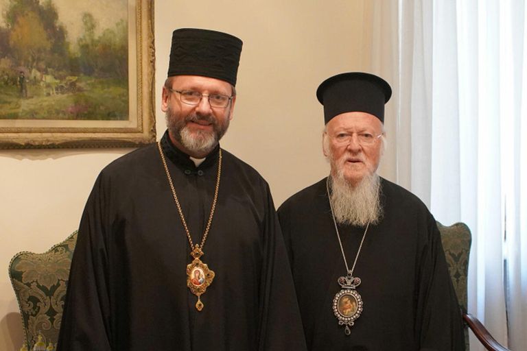 Встреча главы УГКЦ Святослава Шевчука с патриархом Варфоломеем Встреча главы УГКЦ Святослава Шевчука с патриархом Варфоломеем