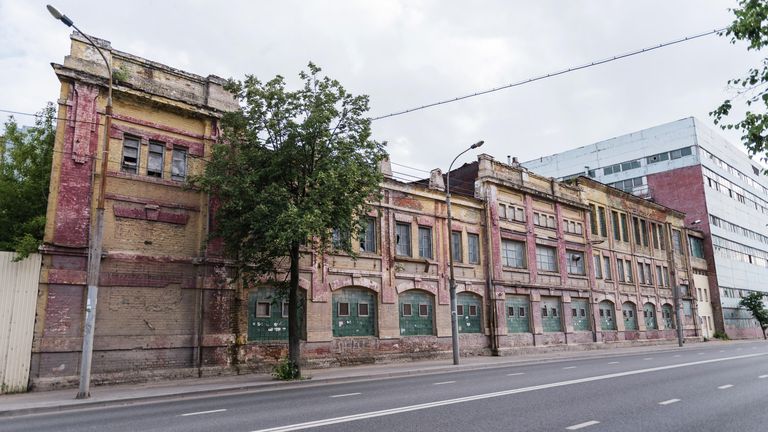 Территория завода Сантехприбор в Казани