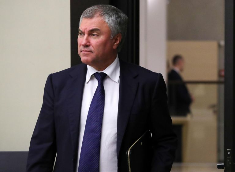 Председатель Государственной Думы РФ Вячеслав Володин перед началом совещания президента РФ с постоянными членами Совета безопасности РФ.  1 ноября 2019