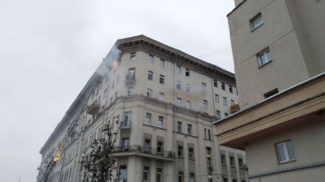 Пожар в жилом доме на Большой Сухаревской площади. 1 ноября 2019