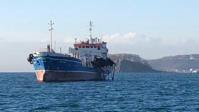 Танкер Залив Америка, на котором взорвался газ Танкер Залив Америка, на котором взорвался газ