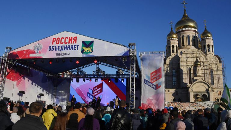 Фестиваль Мы едины в рамках празднования Дня народного единства во Владивостоке