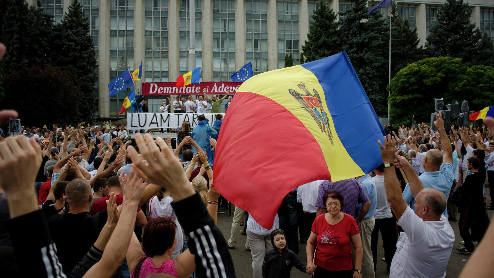 Акции протеста в Кишиневе Акции протеста в Кишиневе - РИА Новости, 1920, 20.08.2020