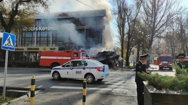 На месте взрыва в Бишкеке. 8 ноября 2019