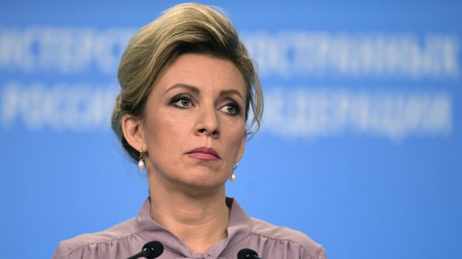 Официальный представитель Министерства иностранных дел РФ Мария Захарова во время брифинга Официальный представитель Министерства иностранных дел РФ Мария Захарова во время брифинга