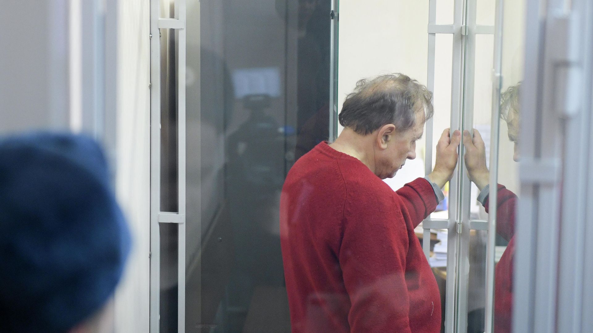 Доцент СПбГУ Олег Соколов, подозреваемый в убийстве аспирантки, на заседании Октябрьского районного суда Санкт-Петербурга - РИА Новости, 1920, 18.08.2020