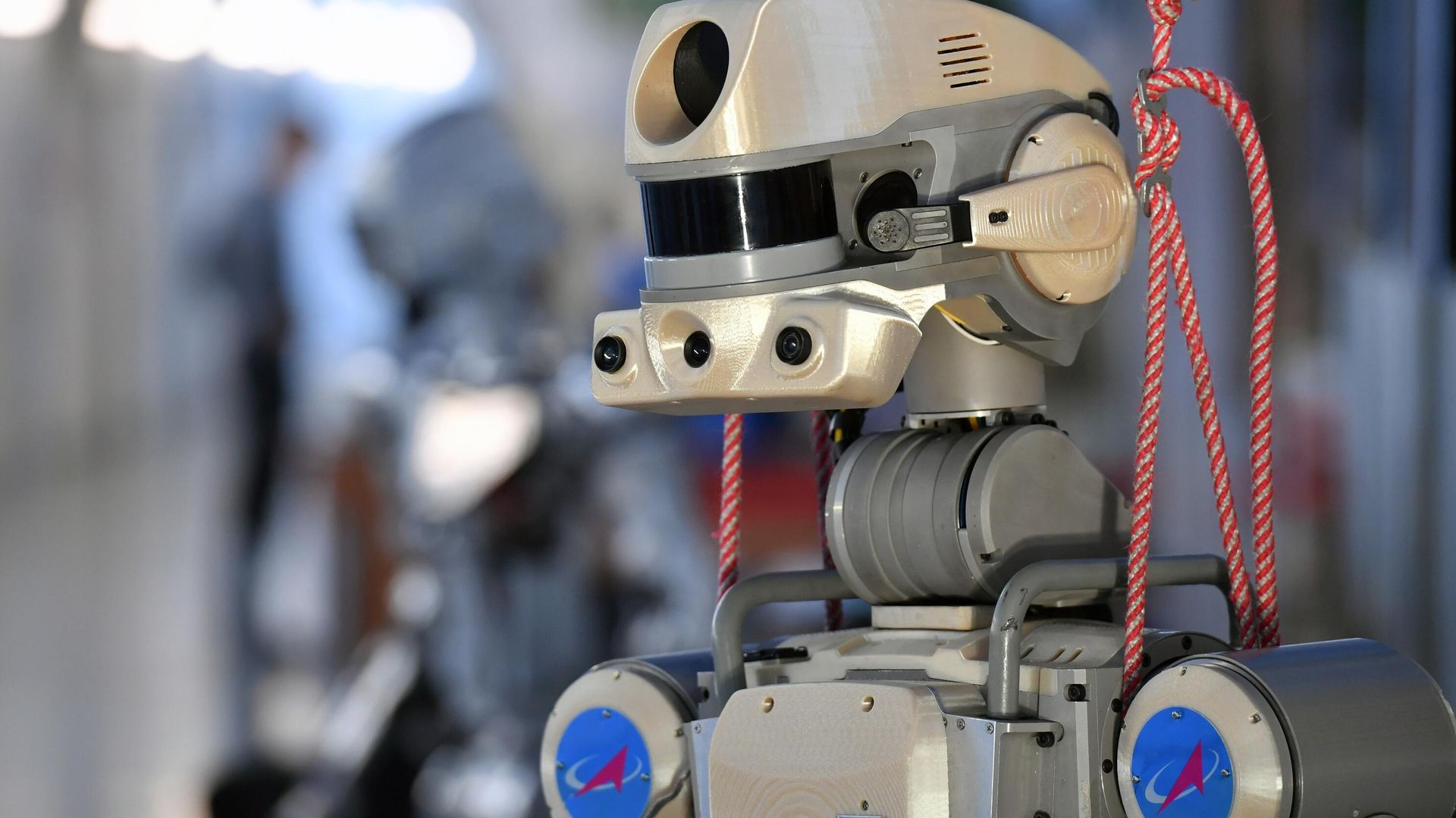 Антропоморфный робот SKYBOT F-850 Фёдор, представленный на XIII Международной научно-практической конференции Пилотируемые полёты в космос Антропоморфный робот SKYBOT F-850 Фёдор, представленный на XIII Международной научно-практической конференции Пилотируемые полёты в космос - РИА Новости, 1920, 11.10.2020