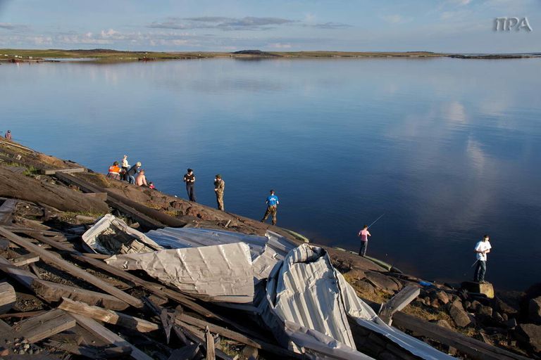 Побережье Енисейского залива летом Побережье Енисейского залива летом