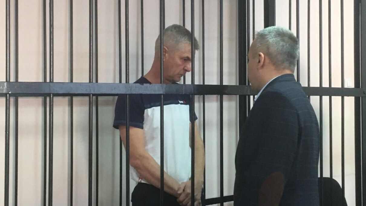 Генеральный директор ЧОПа Сириус-А Сергей Андрющенко во время рассмотрения ходатайства следствия об избрании ему меры пресечения в Благовещенском городском суд Генеральный директор ЧОПа Сириус-А Сергей Андрющенко во время рассмотрения ходатайства следствия об избрании ему меры пресечения в Благовещенском городском суд - РИА Новости, 1920, 12.01.2022